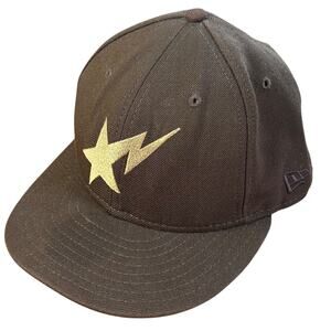 7 1/2 Bape X New Era Brown Sta Fitted Hat